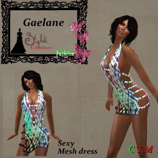 GAELANE  Mini Halter Dress Kaleydo