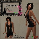 GAELANE  Mini Halter Dress Greyblack