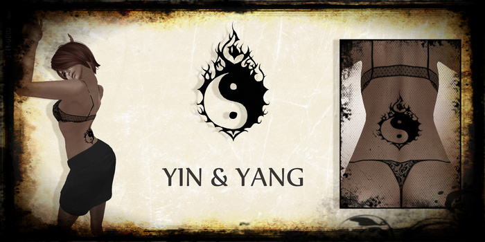 (I.N.K. M.E.) Lower Back "Yin&Yang" Tattoo