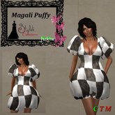 Magali Puffy Damier Grunge