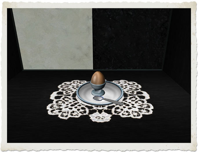 Set Easter egg silver