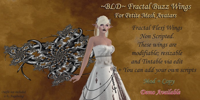 ~BLD~ Fractal Buzz Wings *Petite* DEMO