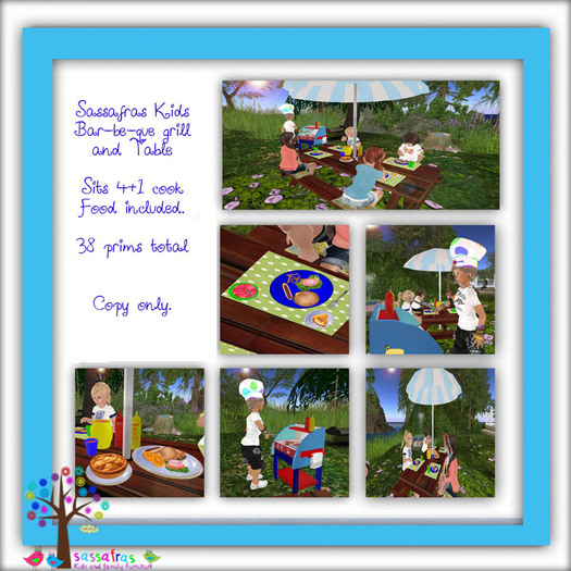 Sassafras Kids- I can help- Barbque Grill 