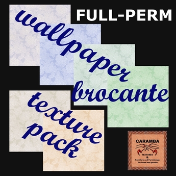 Second Life Marketplace - Wallpaper Brocante - texture pack - Brocante Texture For Exterior Concrete