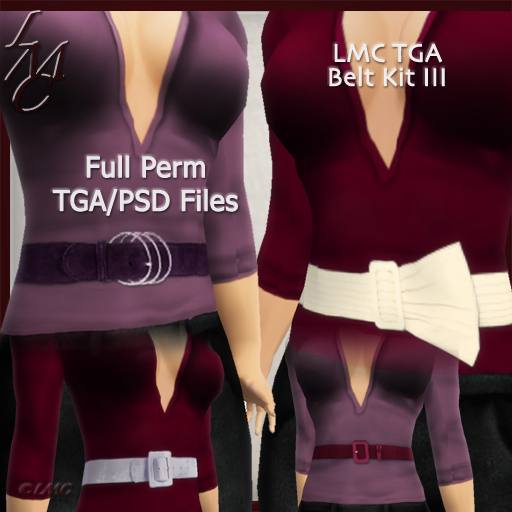 LMC TGA / PSD Files - Belt Kit III