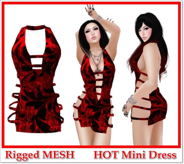 DeepLove :: MESH Dress ** RED **