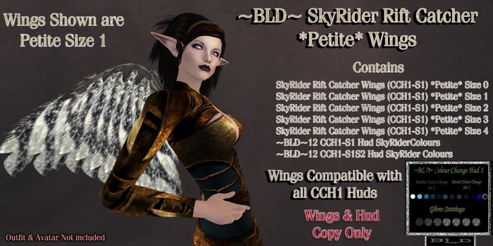 ~BLD~ Skyrider Rift Catcher Wings (CCH1-S1) *Petite* Updated