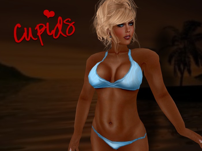 Teal Crepe Bikini BeachBonanza