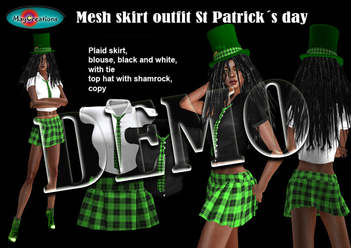 MayCreations skirt outfit St Patricks day