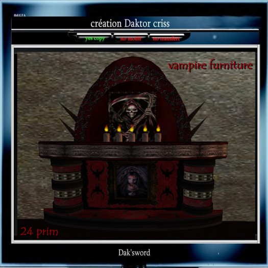 vampire furniture.........