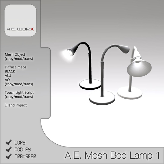 A.E. Mesh Bed Lamp 1