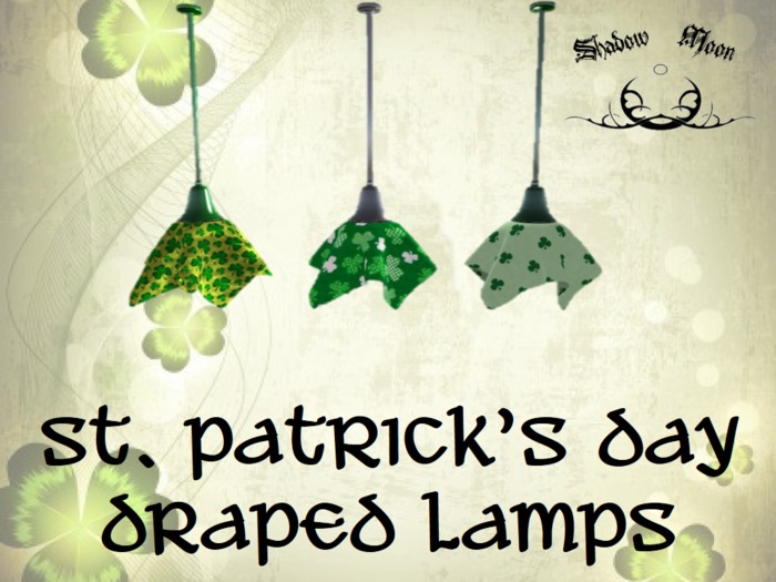 Draped Lamps - St. Patricks Day