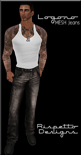 Rispetto Designs - Logoro MESH Jeans - Brown/Rip