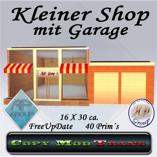 AP - Group Kleiner Shop mit Garagen