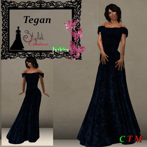 Tegan Mesh Deep Bleu