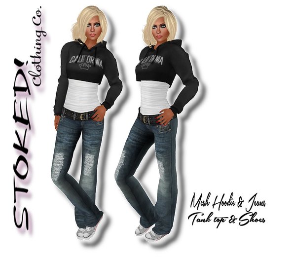 ::STOKED!:: CaliPrincess Outfit (BLACK)