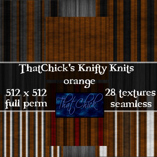 ThatChick's Knifty Knits - orange