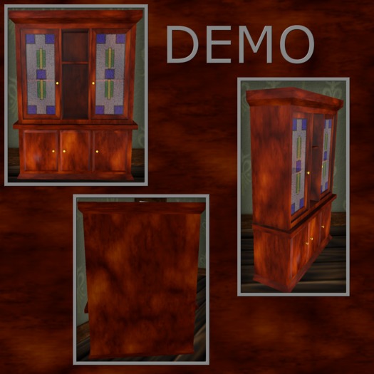 Dark Mahogany Cabinet. DEMO
