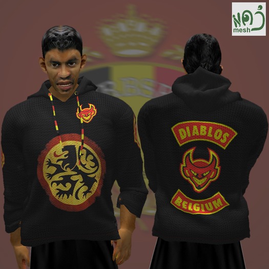 DIABLOS BELGIUM hoodie  (MESH) boxed