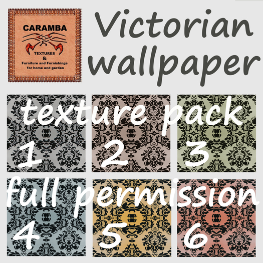 Victorian wallpaper Fleur - texture pack