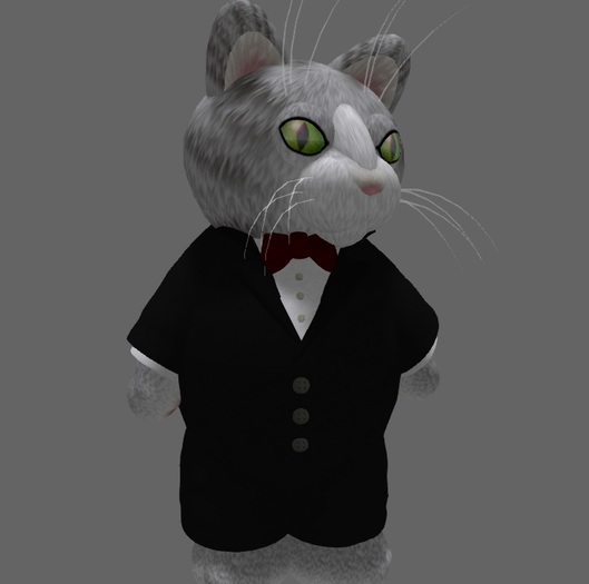 Tiny Guys Black Tux W/Red Bowtie