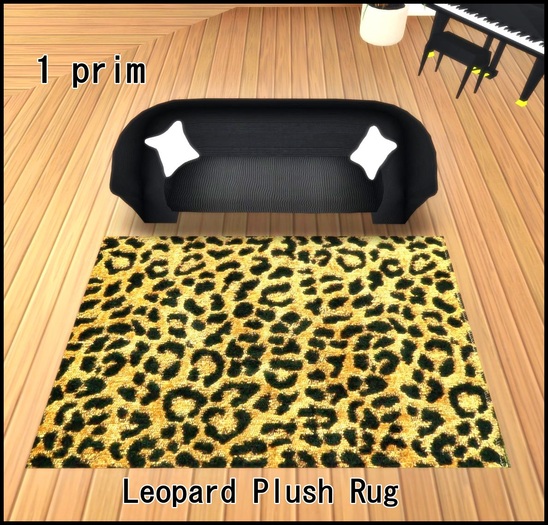LEOPARD PLUSH RUG