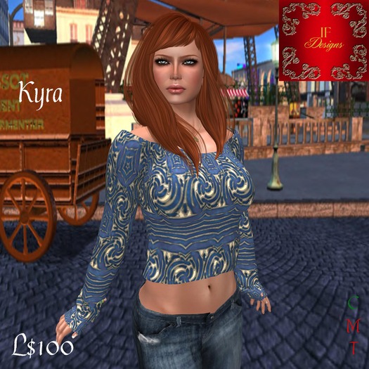 IF-Designs -Kyra Sweater Blue  BOX
