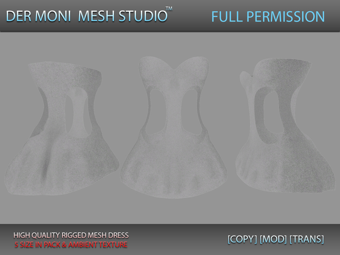 DER MONI FULL PERMISSION RIGGED DRESS 13