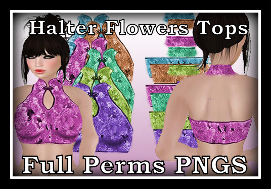 * DAR DESIGNS FULL PERMS PNGS * HALTER SPRING TOPS