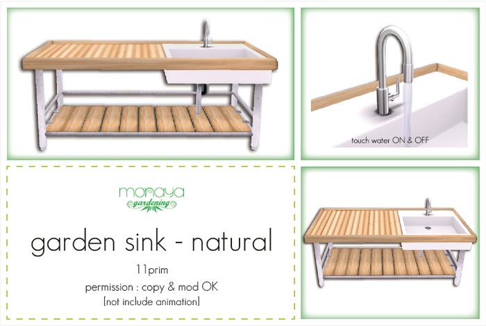 [monaya G] garden sink-natural