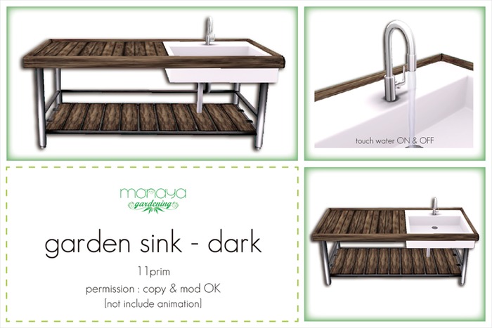 [monaya G] garden sink-dark