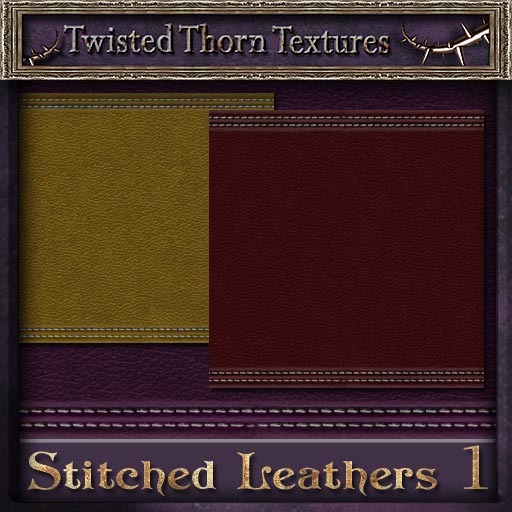 ~TTT~ Nighty's Stitched Leather Textures Set 1 (Commercial Use)