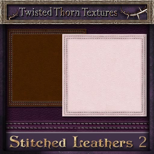 ~TTT~ Nighty's Stitched Leather Textures Set 2 (Commercial Use)