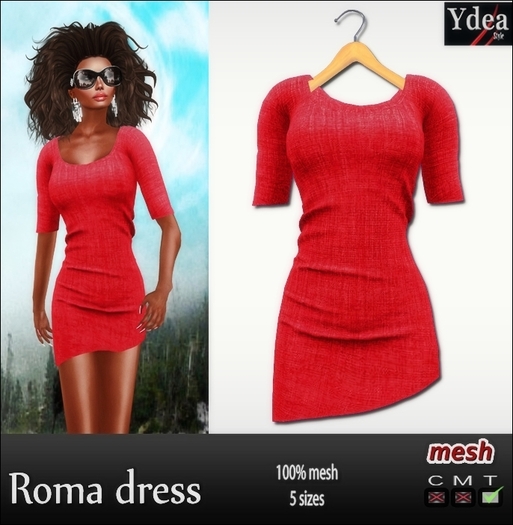 *Ydea* Roma dress red