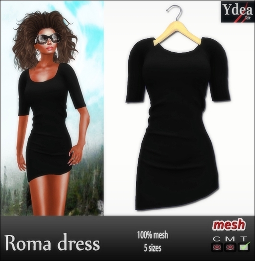 *Ydea* Roma dress black