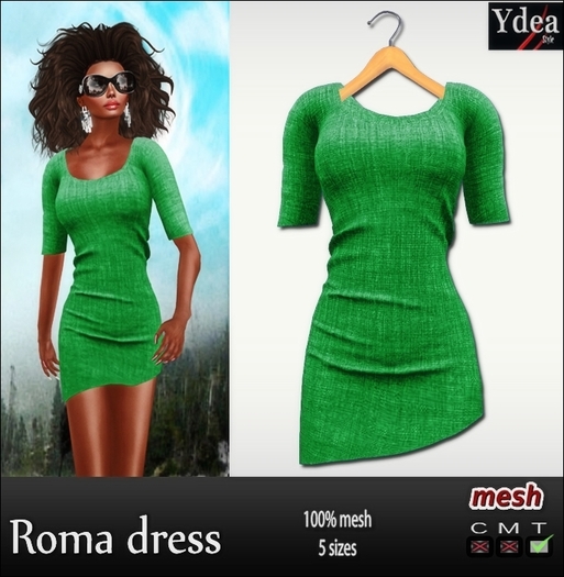 *Ydea* Roma dress green