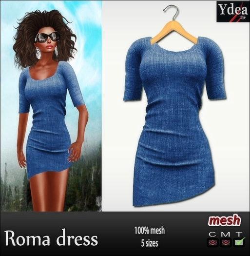 *Ydea* Roma dress bleu