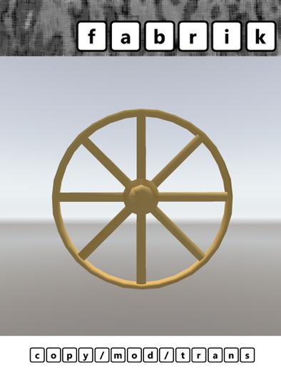 Wagon Wheel Sculptie 8 spokes