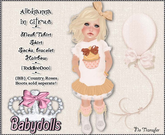 {BBT} Allehanna in citrus - Toddleedoo Outfit