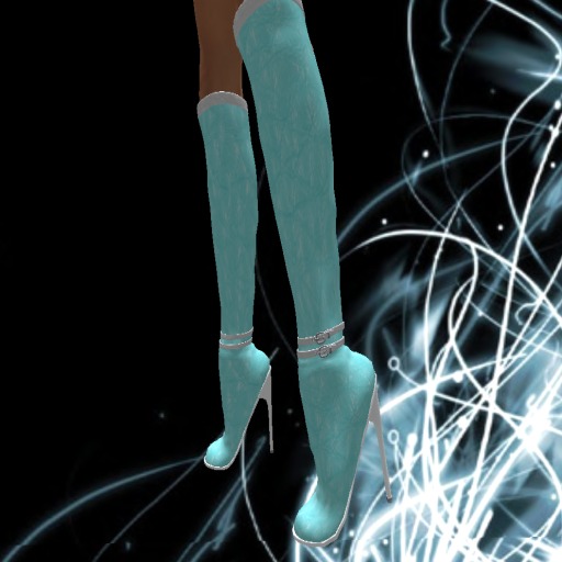 Boots aqua/white box