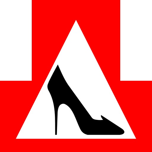 Shoe sign trafic full perms texture