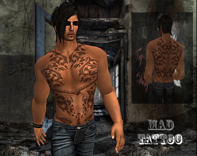 *Tay-Lay-Designs!!!Mad-Tattoo-Male-Full Perm