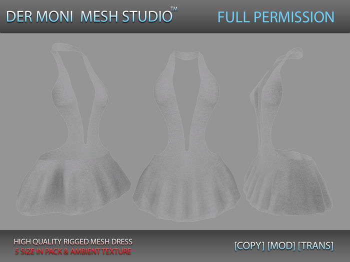 DER MONI FULL PERMISSION RIGGED DRESS 15