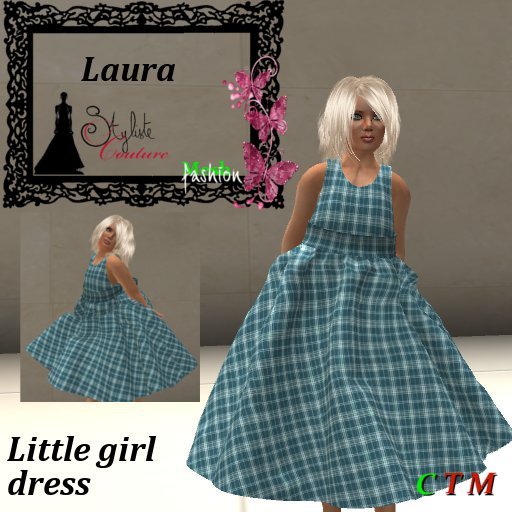Laura Retro Plaid Bleu