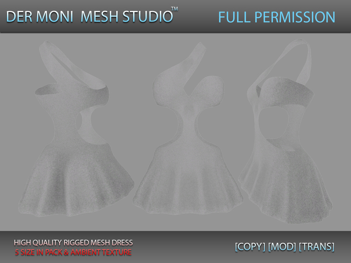 DER MONI FULL PERMISSION RIGGED DRESS 17