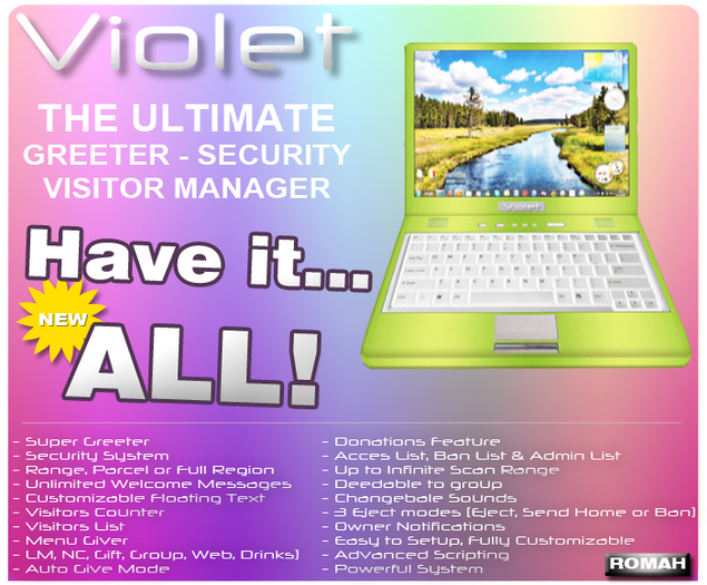 ROMAH ~ Violet (The Ultimate Greeter & Visitor Manager) v1.0