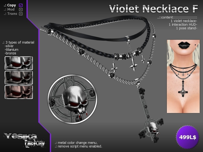 ..:: Yesika Factory ::.. Violet Necklace F (Box) v1.0