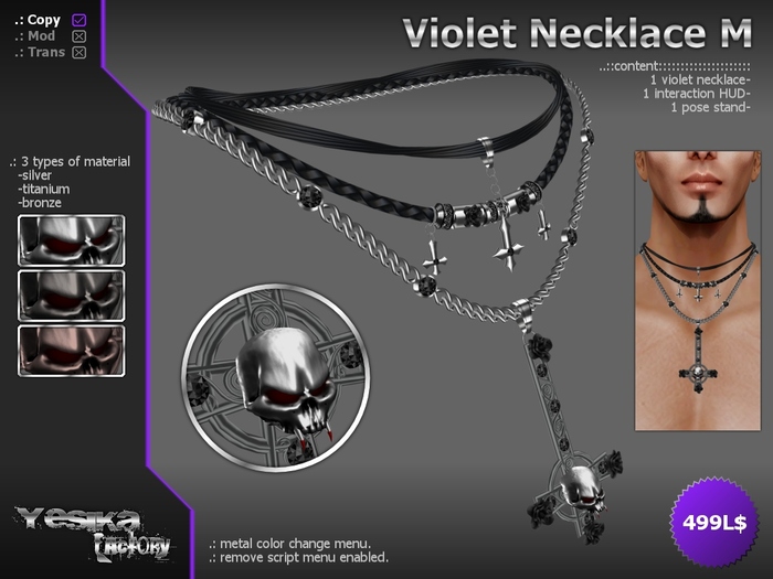 ..:: Yesika Factory ::.. Violet Necklace M (Box) v1.0