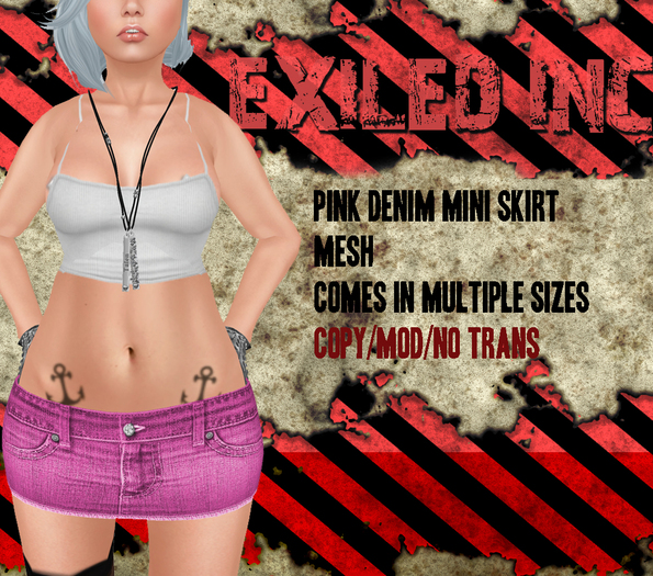 [Exiled Inc.] Pink Mini Skirt [MESH]