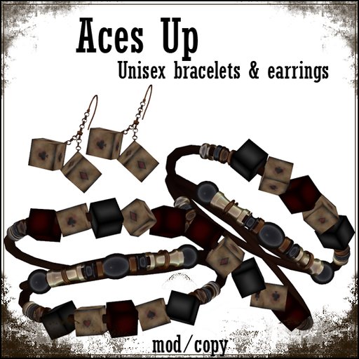 Aces Up - Bracelet & Earrings